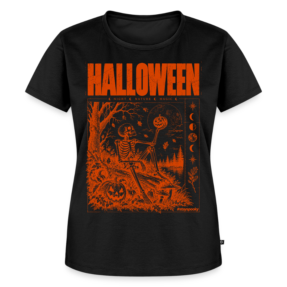 Pumpkin Moon – Frauen Premium T-Shirt - Schwarz