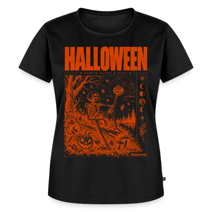 Pumpkin Moon – Frauen Premium T-Shirt - Schwarz