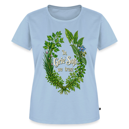 In Grie’ Soß We Trust - Frauen Premium T-Shirt - by Artful Alchemist