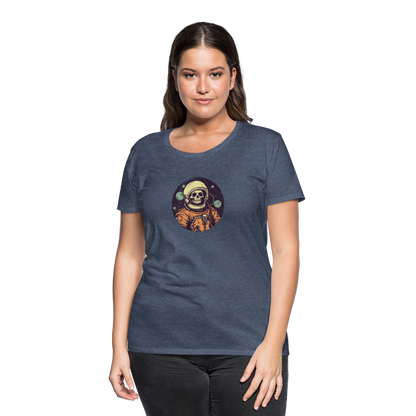 Gruseliges Skelett als Astronaut - Frauen Premium T-Shirt - by Artful Alchemist