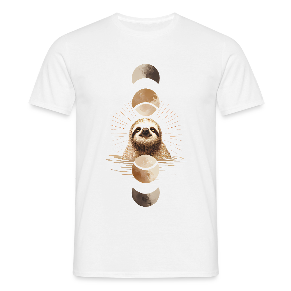 Lunar Sloth – Spirituelles Faultier - Männer T-Shirt - by Artful Alchemist