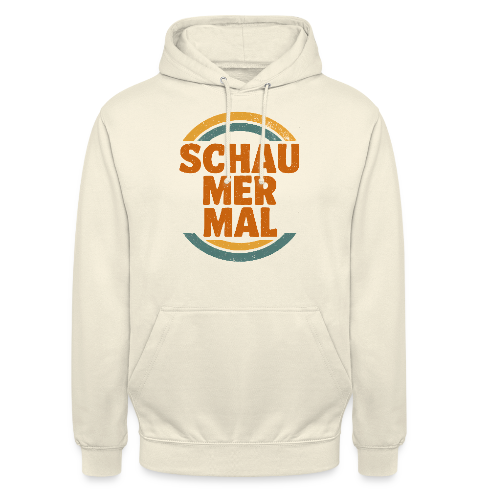 „Schau Mer Mal“ – Retro Look aus Hessen - Unisex Hoodie - Vanille-Milchshake