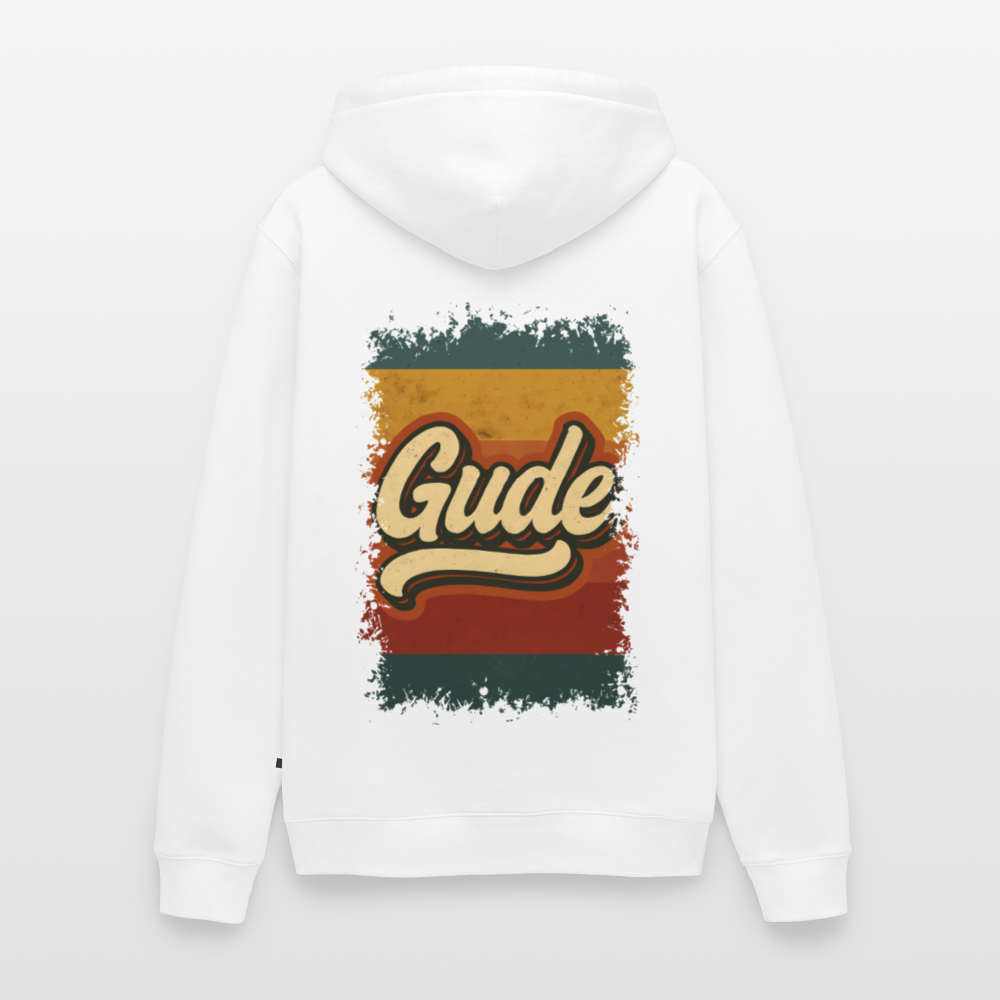„Gude“ – Retro Look aus Hessen - Männer Premium Hoodie - Weiß