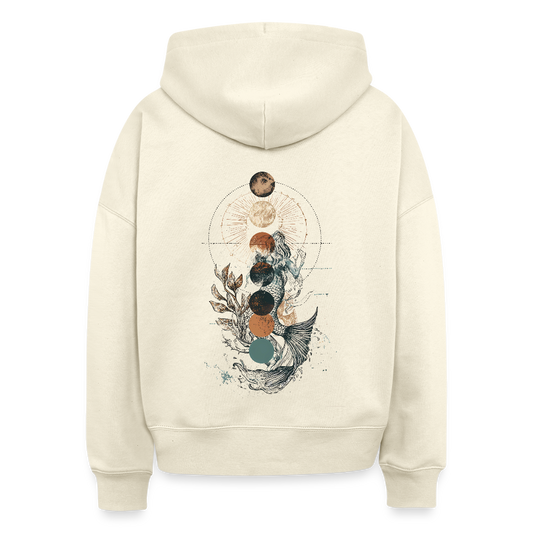 Mystic Mermaid – Mondphasen - Stanley/Stella Boxy Frauen Bio Hoodie Nora - Weißgrau