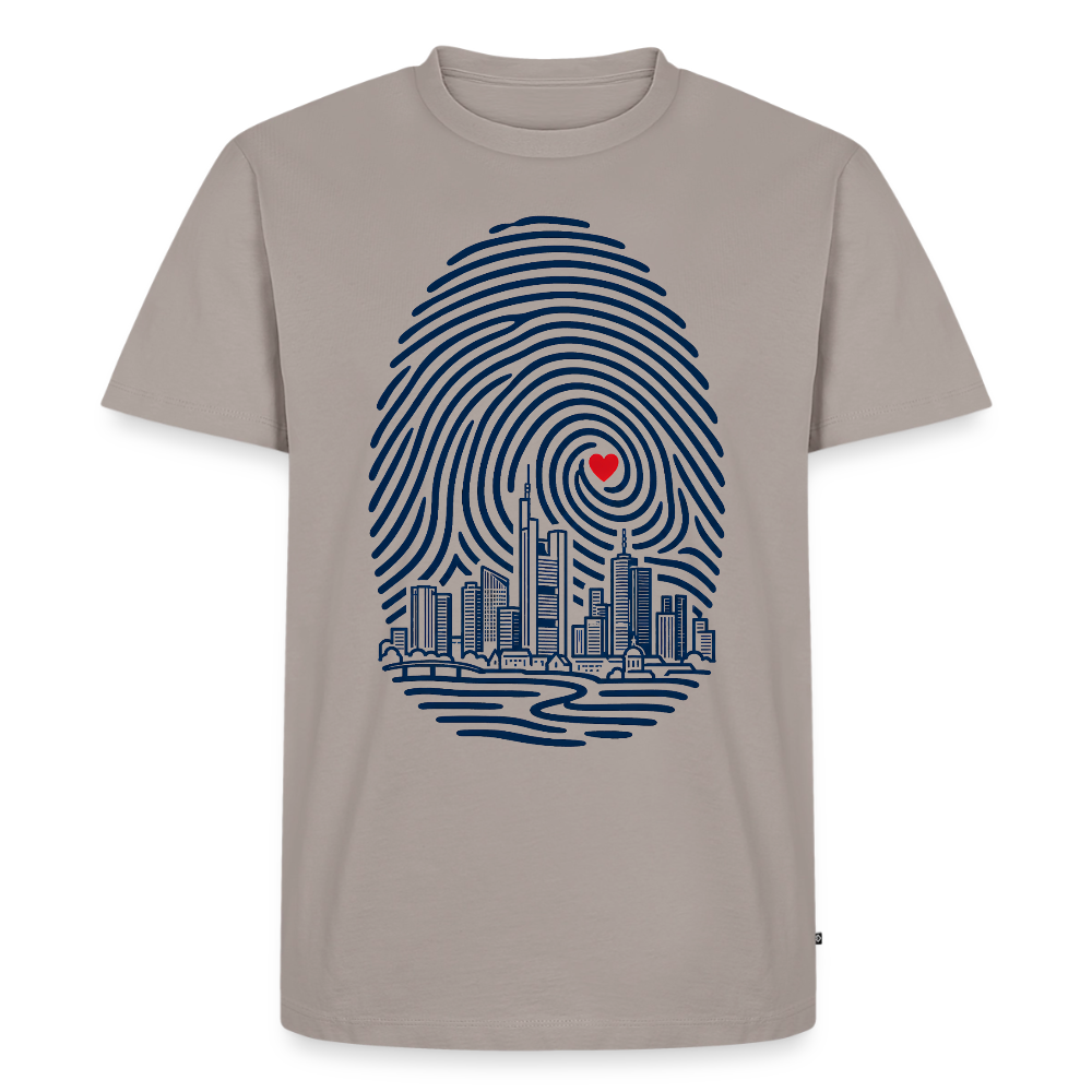Frankfurt im Herzen – Männer Premium T-Shirt - Taupe