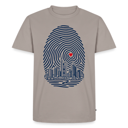 Frankfurt im Herzen – Männer Premium T-Shirt - Taupe