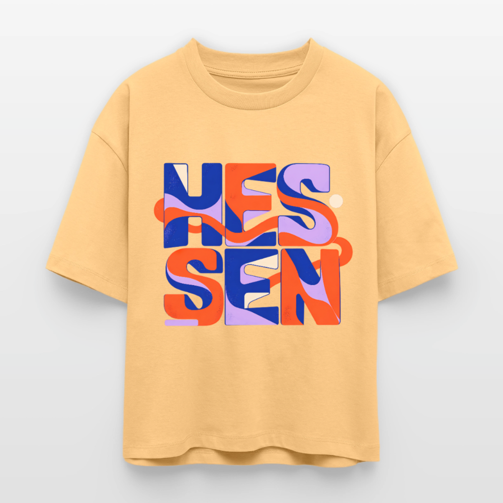 Hessen Color – Frauen Boxy Bio-T-Shirt Nova - Mispel