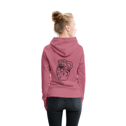 Frankfurter Bembel - Hessisch Mundart - Frauen Premium Hoodie - by Artful Alchemist