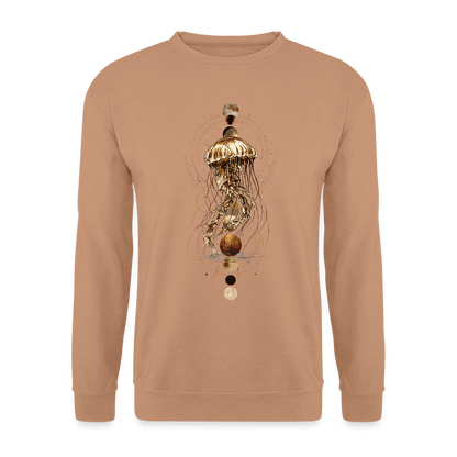 Mystische Qualle mit Mondphasen – Boho Ocean Design - Unisex Pullover - by Artful Alchemist