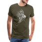 Rotfeuerfisch - Monochrom - Männer Premium T-Shirt - Khaki