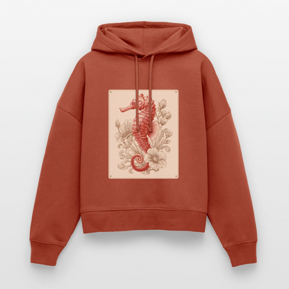 Vintage Seepferdchen - Stanley/Stella Boxy Frauen Bio Hoodie Nora - by Artful Alchemist