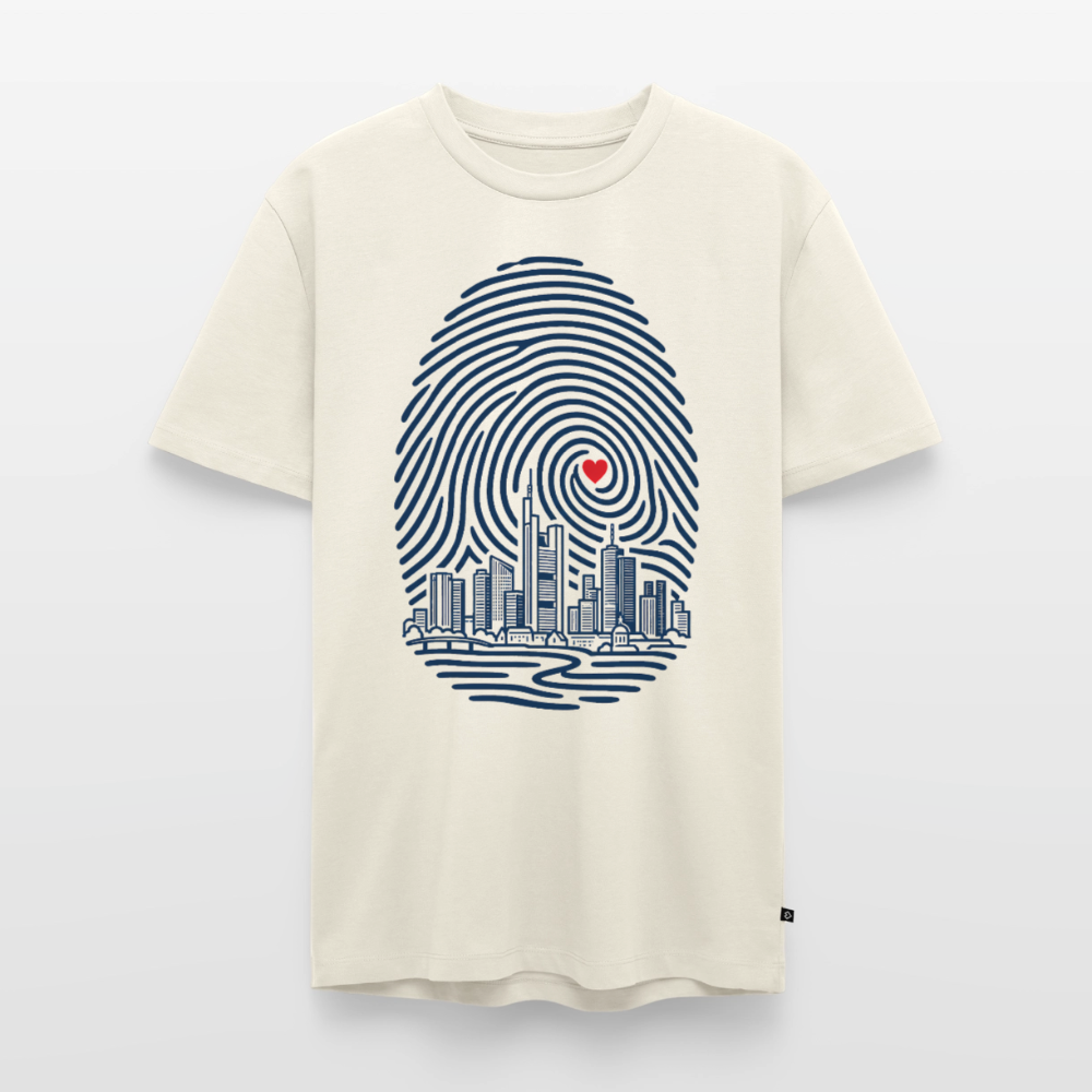 Frankfurt im Herzen – Männer Premium T-Shirt - Naturweiß