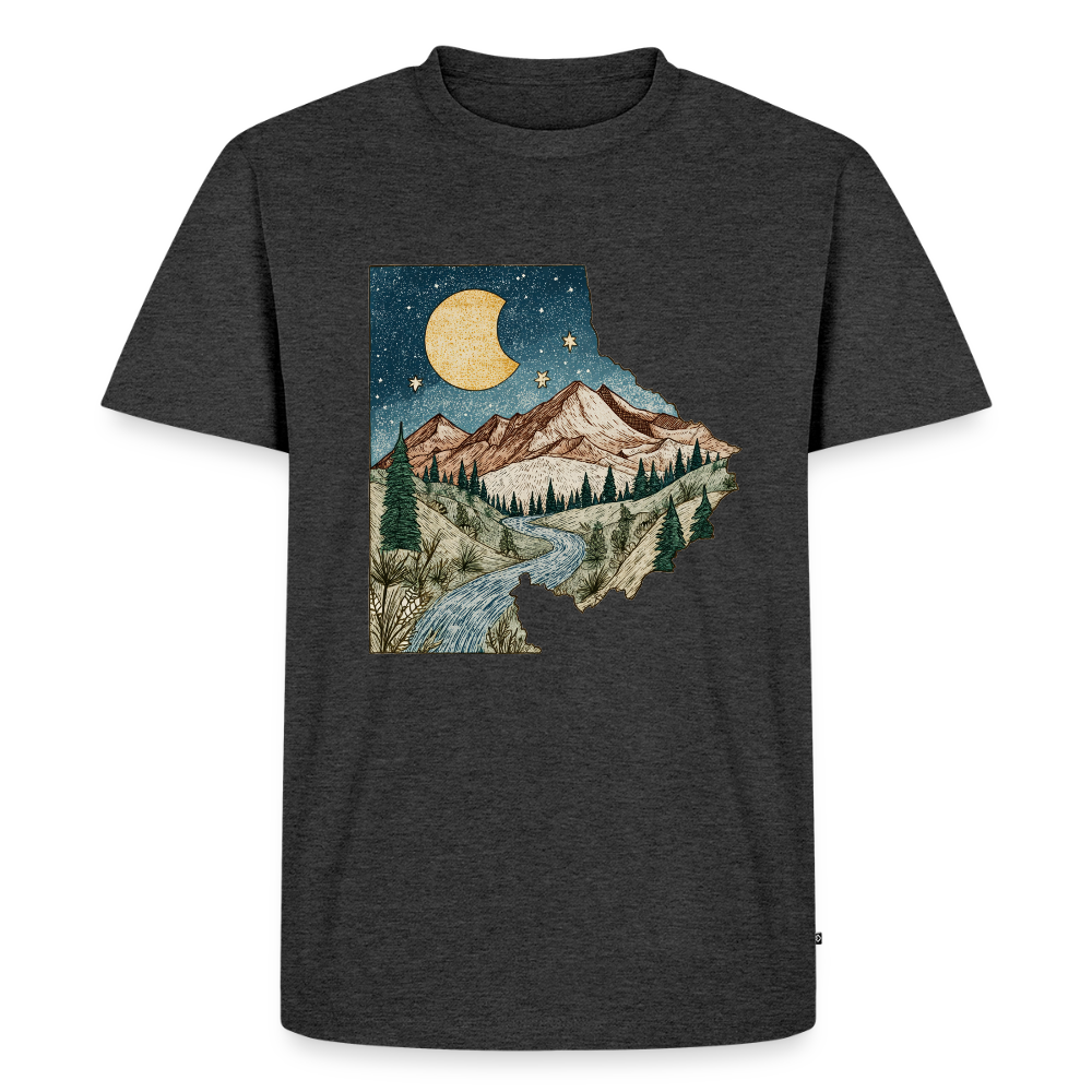 Nightfall Peaks – Vintage Mountain - Männer Premium Bio T-Shirt - by Artful Alchemist