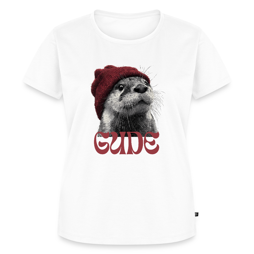 Gude Otter - Frauen Premium Bio T-Shirt - Weiß