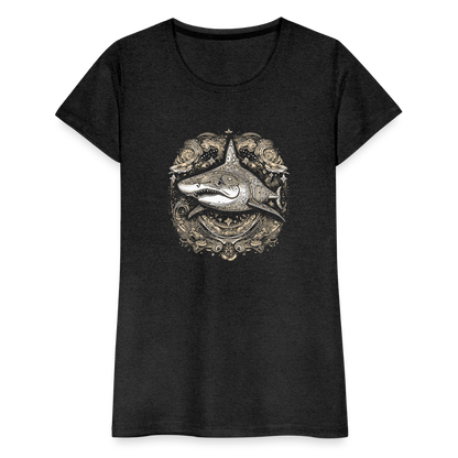 Cooler Hai mit Boho/Tribal Mustern - Frauen Premium T-Shirts - by Artful Alchemist