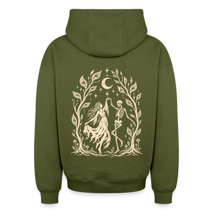 Moonlight Dance – Oversized Heavyweight Unisex Hoodie - Khaki
