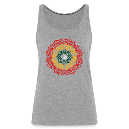 Yogi, Prana Mandala Om im Reggae Stil - Frauen Premium Tank Top - by Artful Alchemist