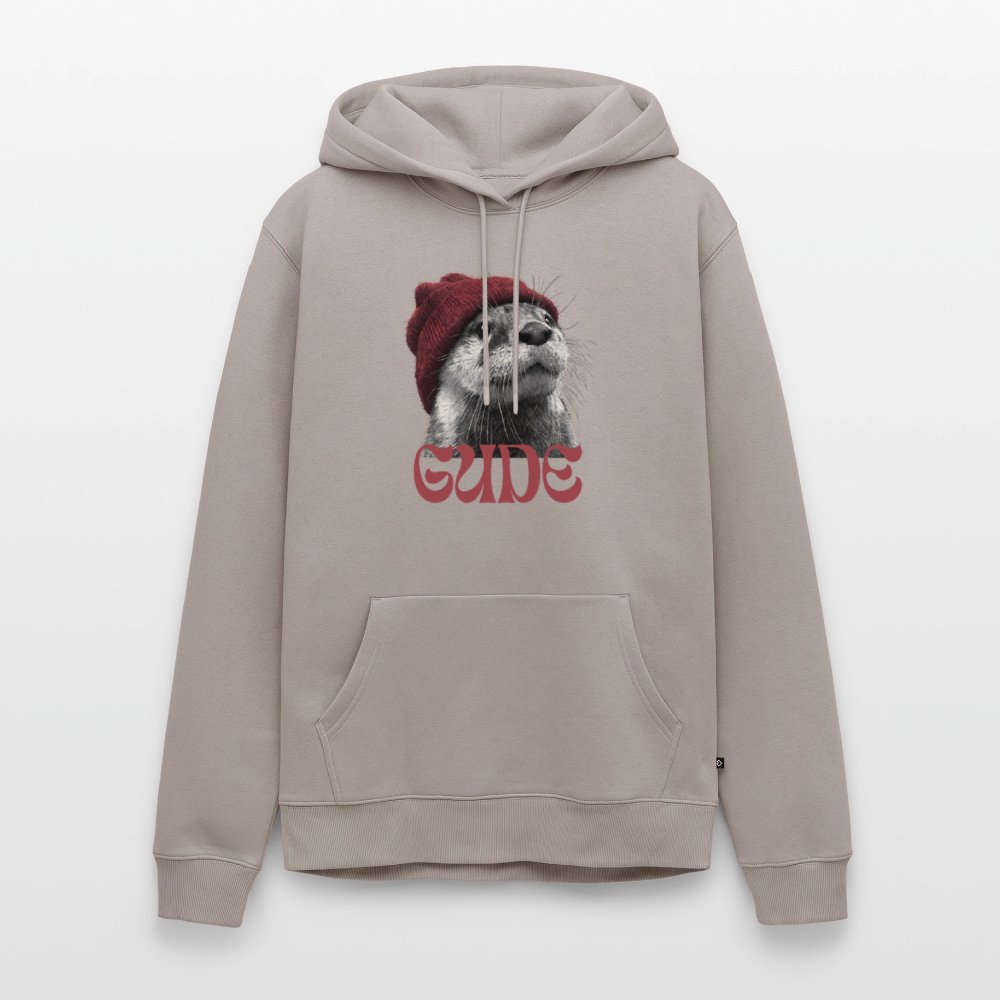 Gude Otter - Männer Premium Bio Hoodie - Taupe