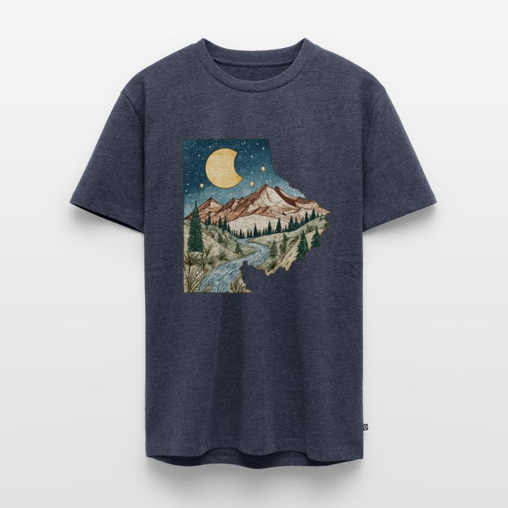 Nightfall Peaks – Vintage Mountain - Männer Premium Bio T-Shirt - by Artful Alchemist