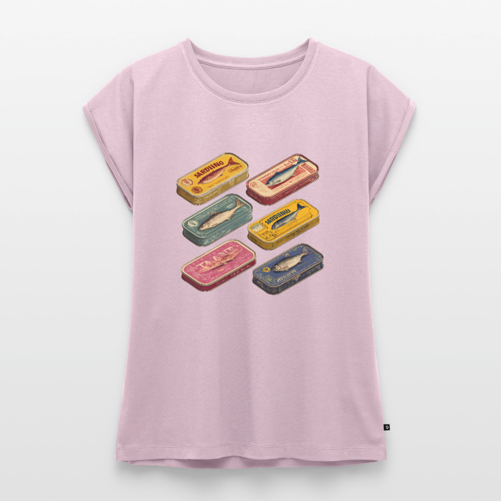 Vintage Sardine Collective - Frauen T-Shirt mit gerollten Ärmeln - by Artful Alchemist