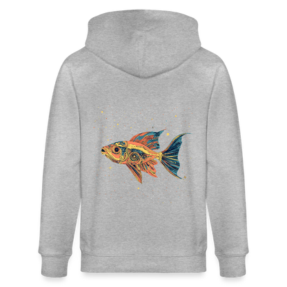 Bunter Meeres Fisch - Stanley/Stella Unisex Bio-Kapuzenjacke CULTIVATOR - by Artful Alchemist