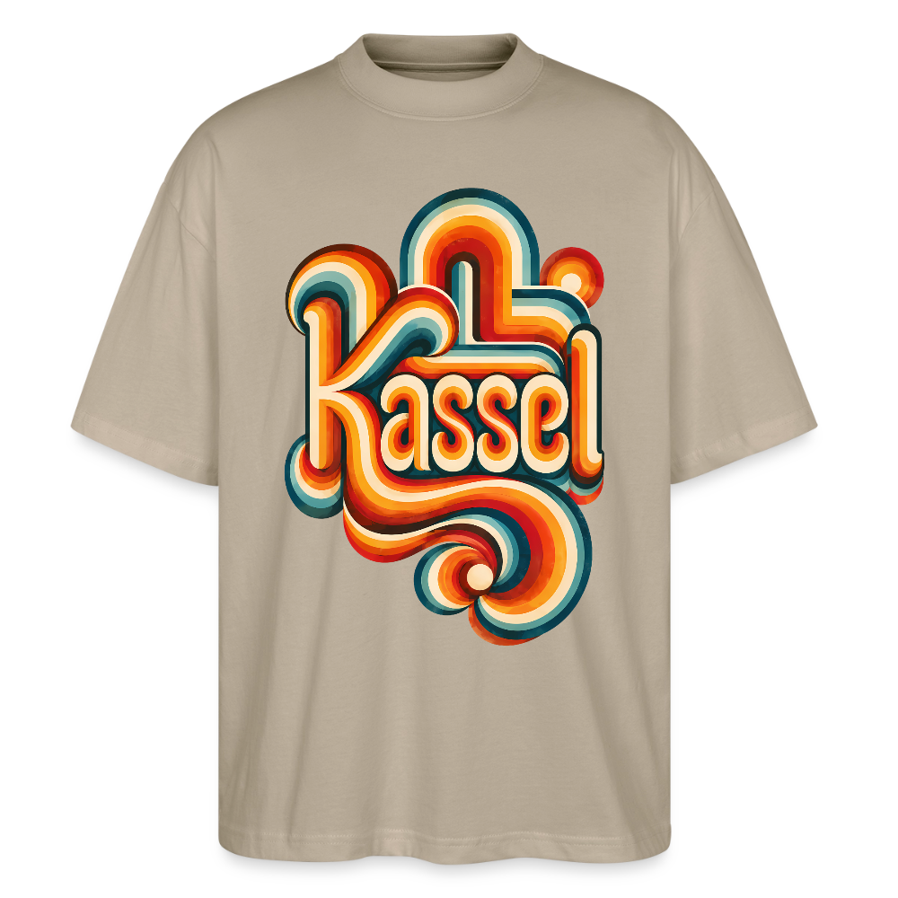 Kassel Retro – Oversized Unisex Bio T-Shirt - Steingrau