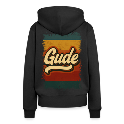 „Gude“ – Retro Look aus Hessen - Frauen Premium Bio Hoodie - by Artful Alchemist