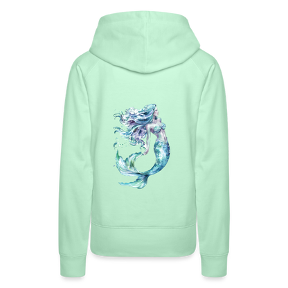 Meerjungfrau als Aquarelle - Frauen Premium Hoodie - by Artful Alchemist