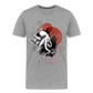 Oktopus Design – Tiefsee trifft Kunst - Männer Premium Bio T-Shirt - Grau meliert