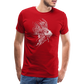 Rotfeuerfisch - Monochrom - Männer Premium T-Shirt - Rot