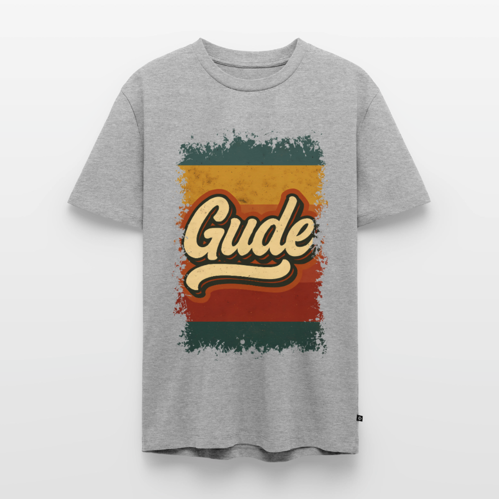 GUDE Shirt - Männer Premium T-Shirt - Grau meliert