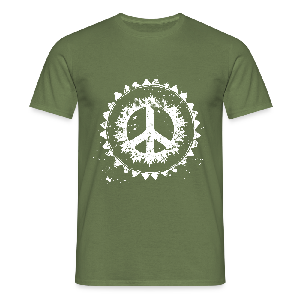 Urban Retro Peace Zeichen - Männer T-Shirt - by Artful Alchemist