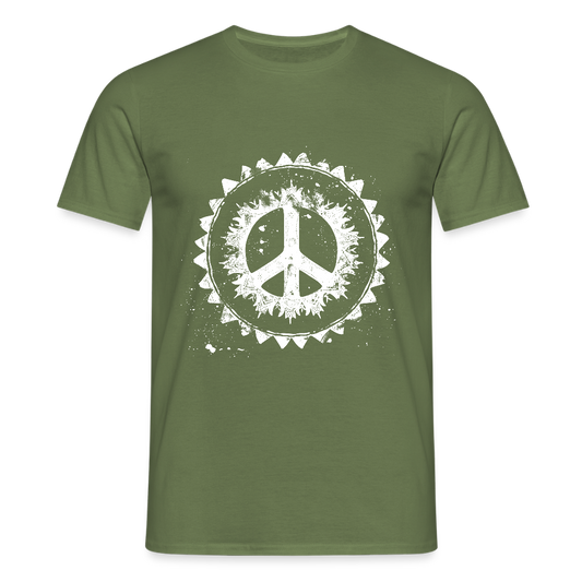 Urban Retro Peace Zeichen - Männer T-Shirt - by Artful Alchemist