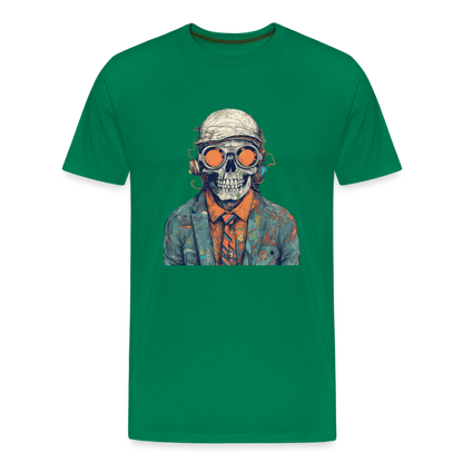 Cooles Skelett Portrait mit Sonnenbrille, Mütze - Männer Premium T-Shirt - by Artful Alchemist