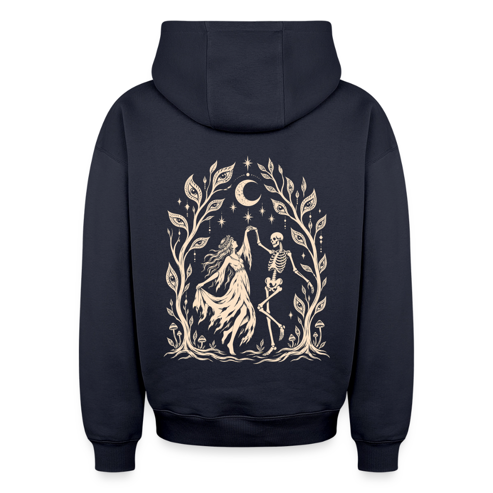 Moonlight Dance – Oversized Heavyweight Unisex Hoodie - Navy