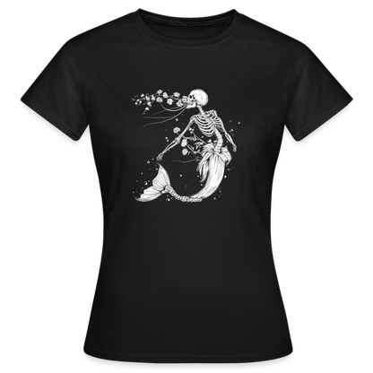 Florale Skelett Meerjungfrau - Frauen T-Shirt - by Artful Alchemist