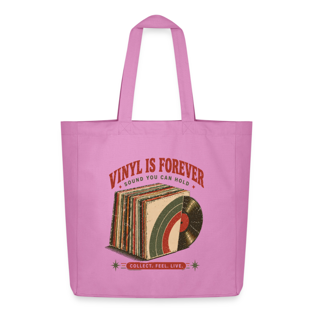 Vinyl Is Forever - Midweight recycelter Stoffbeutel von Stanley/Stella - Pink