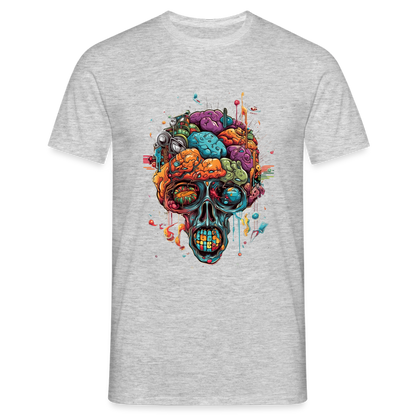 Surrealistischer, psychedelischer Totenkopf - Männer T-Shirt - by Artful Alchemist