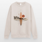 Geometrisches Surfbrett Design – Surreal Sunset Waves - Unisex Pullover - Sand