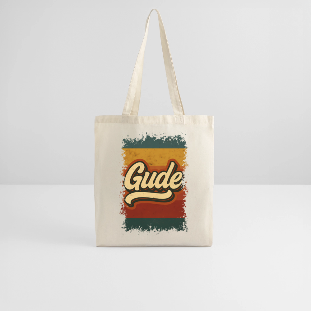 „Gude“ – Retro Look aus Hessen - Stoffbeutel - Natur