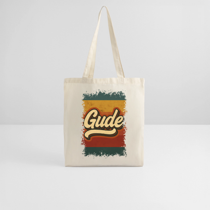 „Gude“ – Retro Look aus Hessen - Stoffbeutel - Natur