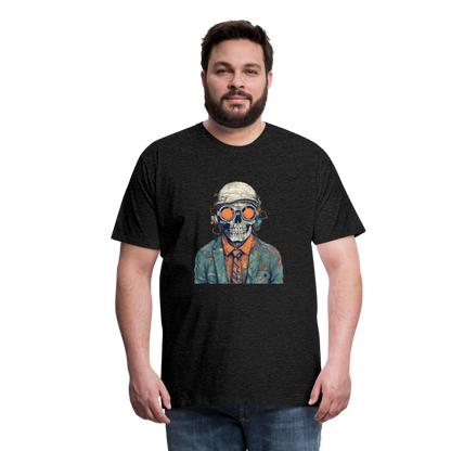 Cooles Skelett Portrait mit Sonnenbrille, Mütze - Männer Premium T-Shirt - by Artful Alchemist
