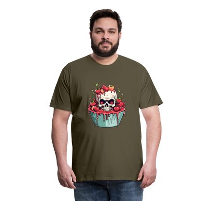 Gruseliges Horror Kirschtörtchen - Happy Halloween - Männer Premium T-Shirt - by Artful Alchemist