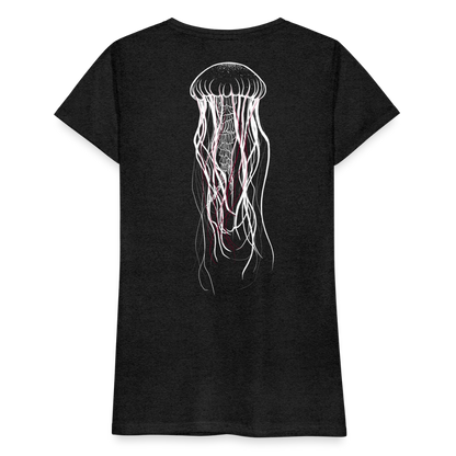 Qualle mit roten Fäden - Frauen Premium T-Shirt - by Artful Alchemist