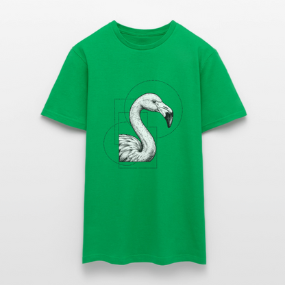 Geometric Grace – Modern Flamingo - Männer T-Shirt - by Artful Alchemist