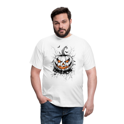 Gruseliger Horror Kürbis - Halloween Motiv - Männer T-Shirt - by Artful Alchemist
