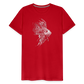 Rotfeuerfisch - Monochrom - Männer Premium T-Shirt - Rot