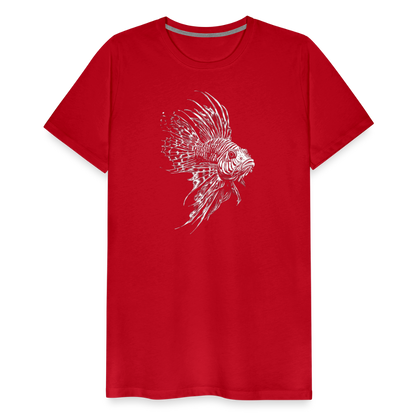 Rotfeuerfisch - Monochrom - Männer Premium T-Shirt - by Artful Alchemist