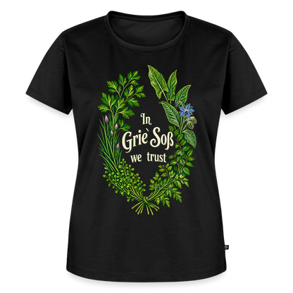 In Grie’ Soß We Trust - Frauen Premium T-Shirt - by Artful Alchemist
