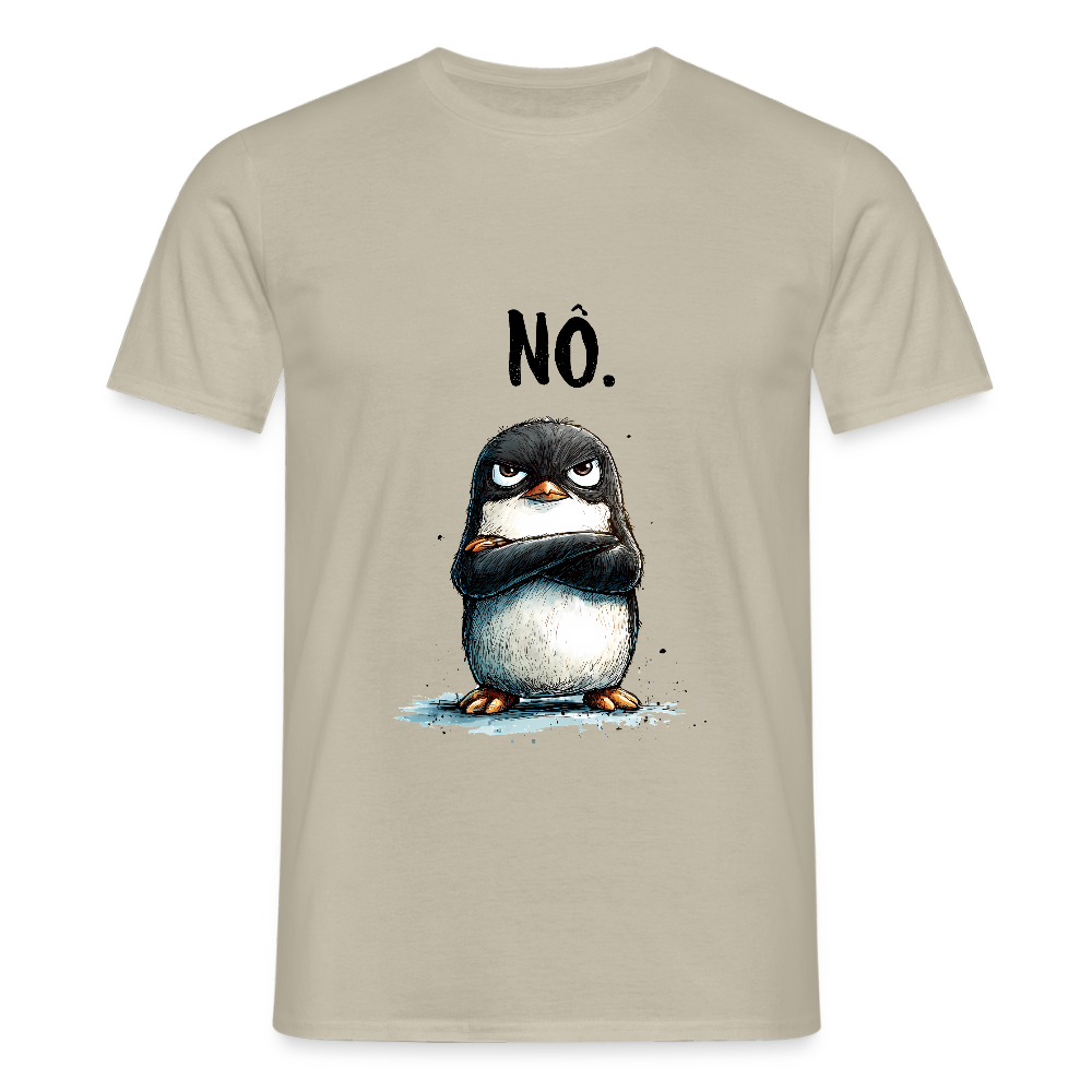 Grumpy Penguin "Nö" - Männer T-Shirt - by Artful Alchemist